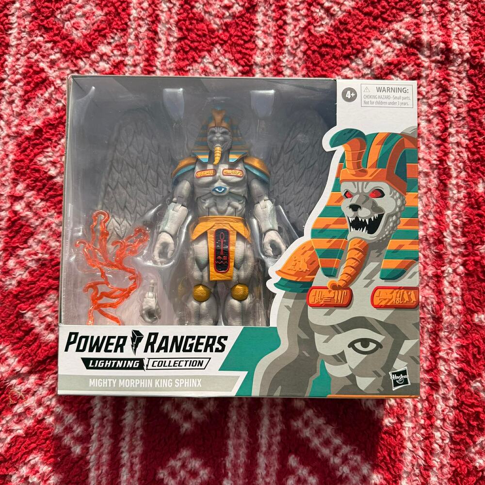 Power Rangers Lightning Collection Mighty Morphin King Sphinx Deluxe Figure NIB